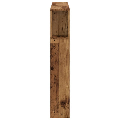 vidaXL LED Headboard Old Wood 120x18.5x103.5 cm Engineered Wood