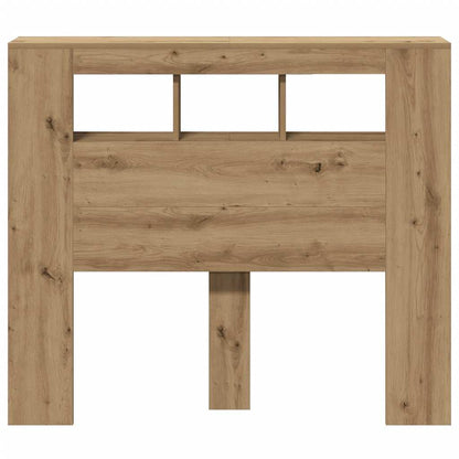 vidaXL LED Headboard Artisan Oak 120x18,5x103,5 cm Engineered Wood