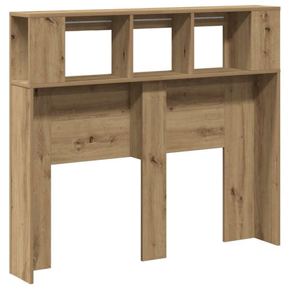 vidaXL LED Headboard Artisan Oak 120x18,5x103,5 cm Engineered Wood