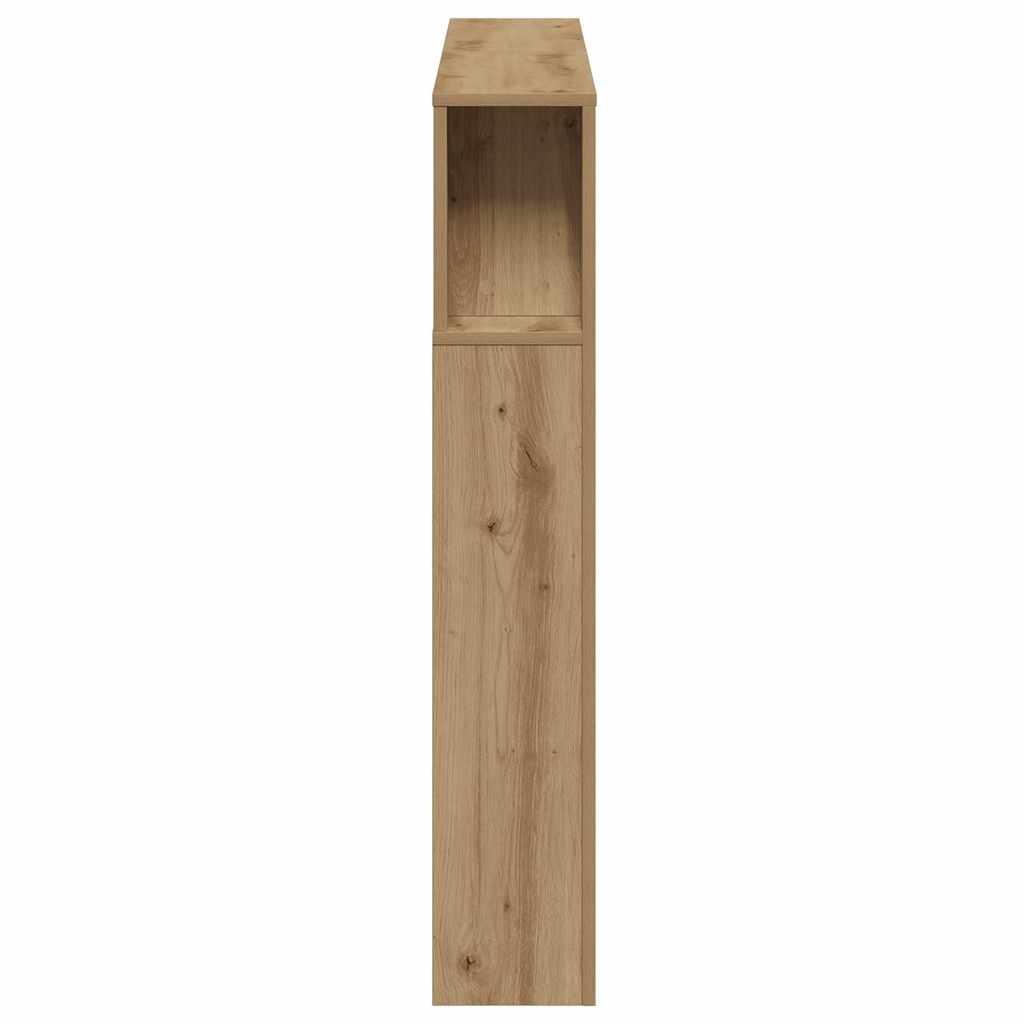 vidaXL LED Headboard Artisan Oak 140x18,5x103,5 cm Engineered Wood