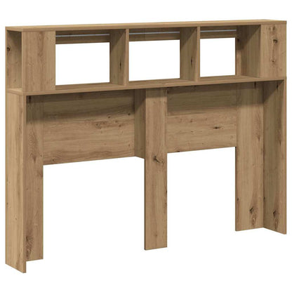 vidaXL LED Headboard Artisan Oak 140x18,5x103,5 cm Engineered Wood