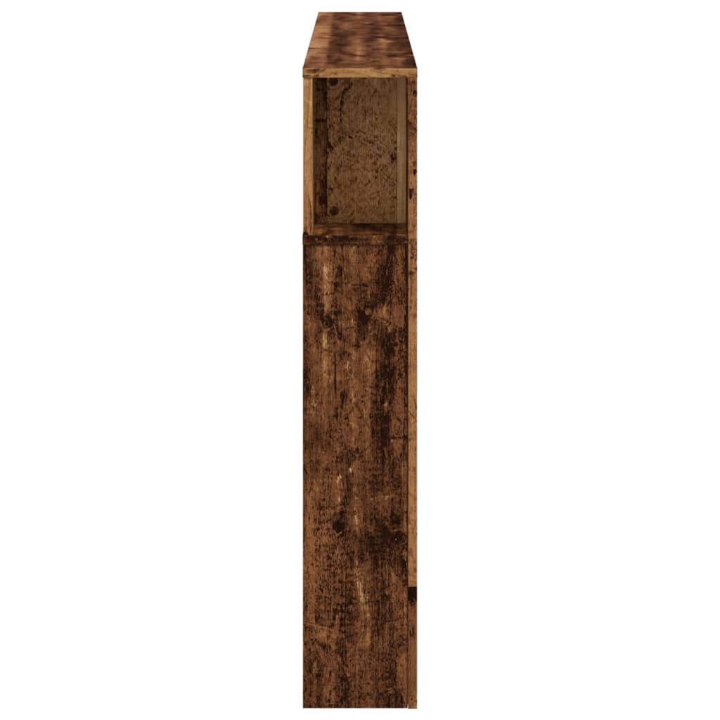vidaXL LED Headboard Old Wood 160x18,5x103,5 cm Engineered Wood