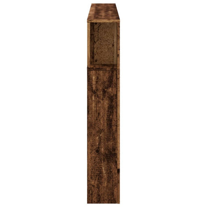 vidaXL LED Headboard Old Wood 160x18,5x103,5 cm Engineered Wood