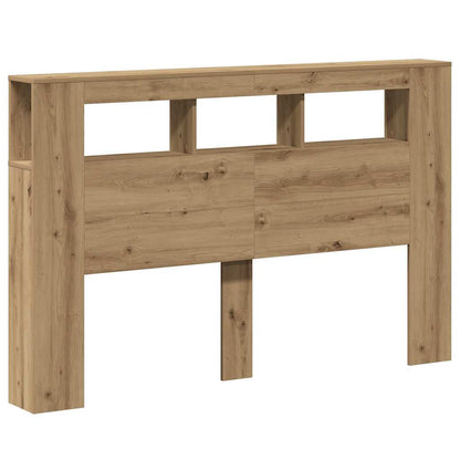 vidaXL LED Headboard Artisan Oak 160x18,5x103,5 cm Engineered Wood