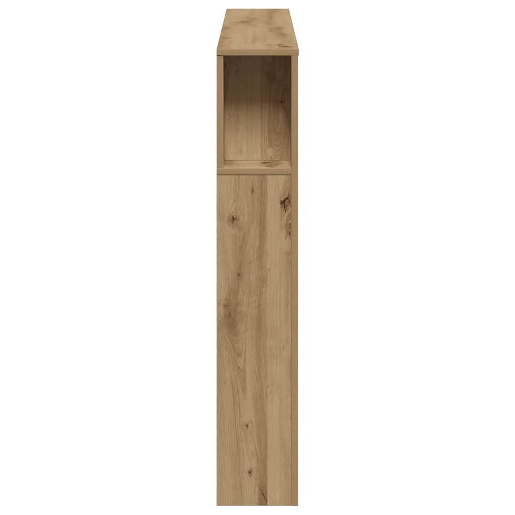 vidaXL LED Headboard Artisan Oak 160x18,5x103,5 cm Engineered Wood