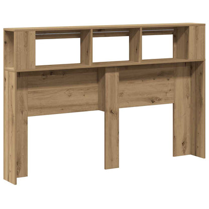 vidaXL LED Headboard Artisan Oak 160x18,5x103,5 cm Engineered Wood