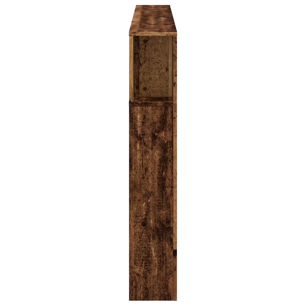 vidaXL LED Headboard Old Wood 180x18.5x103.5 cm Engineered Wood