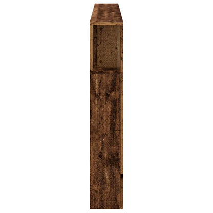 vidaXL LED Headboard Old Wood 180x18.5x103.5 cm Engineered Wood