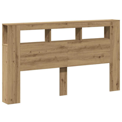 vidaXL LED Headboard Artisan Oak 180x18,5x103,5 cm Engineered Wood