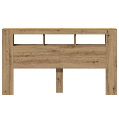 vidaXL LED Headboard Artisan Oak 180x18,5x103,5 cm Engineered Wood