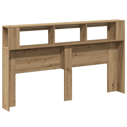 vidaXL LED Headboard Artisan Oak 180x18,5x103,5 cm Engineered Wood