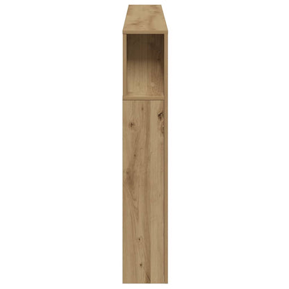 vidaXL LED Headboard Artisan Oak 200x18,5x103,5 cm Engineered Wood