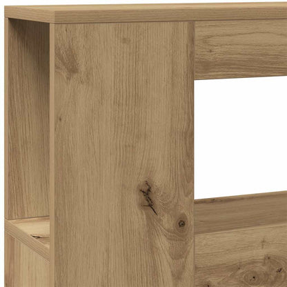 vidaXL LED Headboard Artisan Oak 200x18,5x103,5 cm Engineered Wood