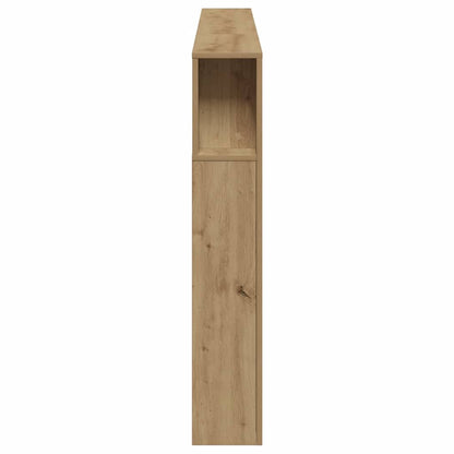 vidaXL LED Headboard Artisan Oak 220x18,5x103,5 cm Engineered Wood