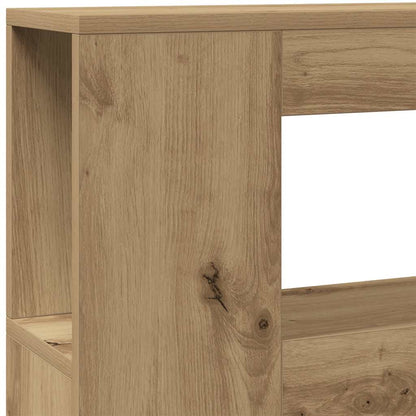 vidaXL LED Headboard Artisan Oak 220x18,5x103,5 cm Engineered Wood