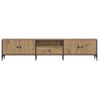 vidaXL TV Cabinet with Drawer Artisan Oak 200x25x44 cm Engineered Wood