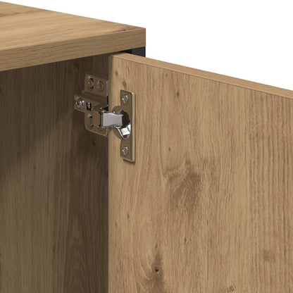 vidaXL TV Cabinet with Drawer Artisan Oak 200x25x44 cm Engineered Wood