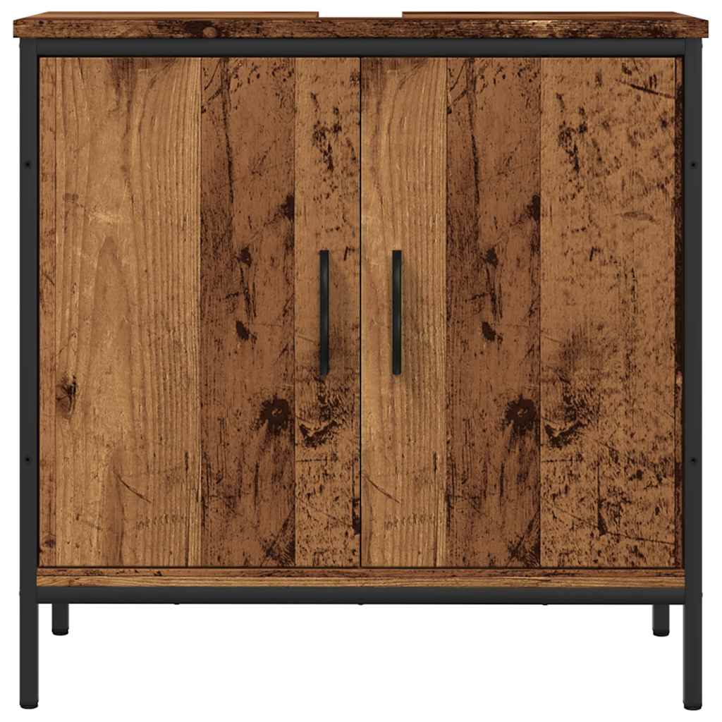 vidaXL Sink Cabinet Old Wood 60x30x60 cm Engineered Wood
