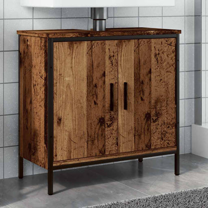 vidaXL Sink Cabinet Old Wood 60x30x60 cm Engineered Wood