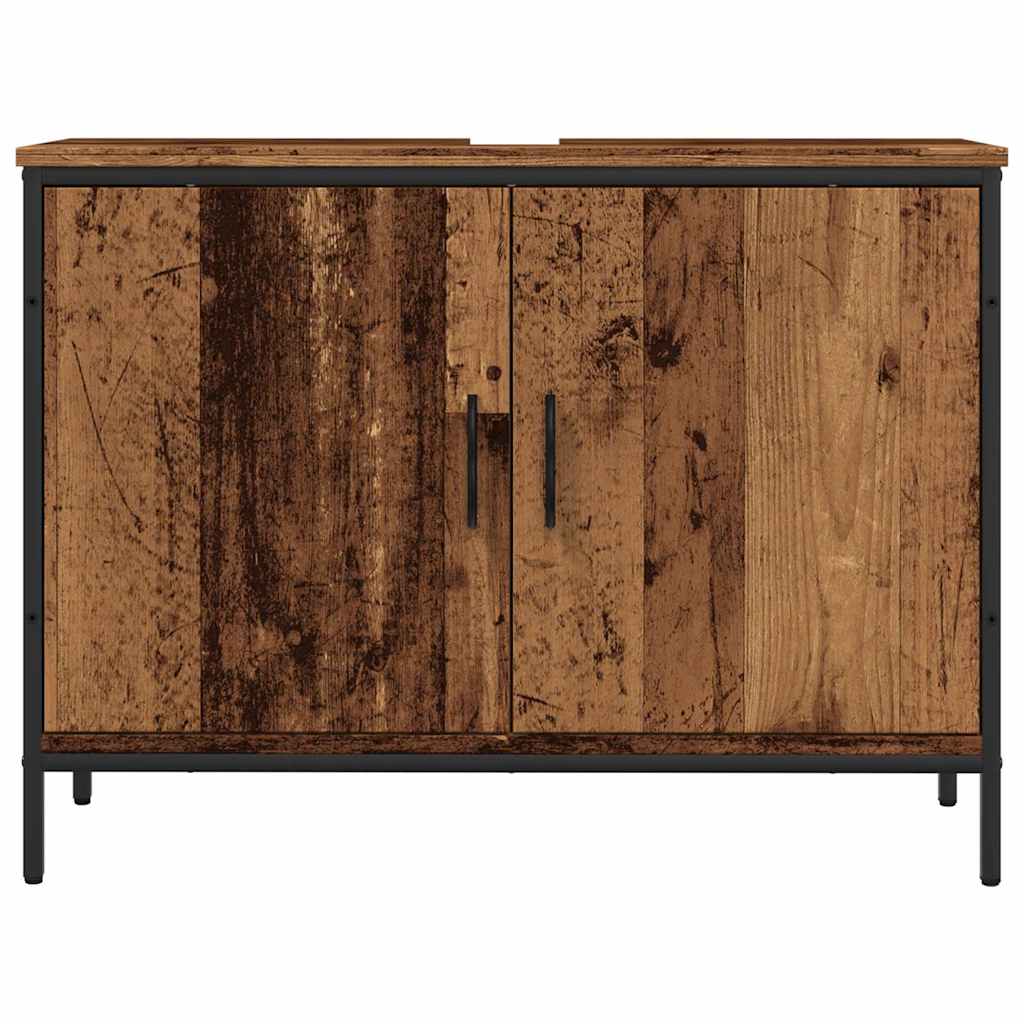 vidaXL Sink Cabinet Old Wood 80x30x60 cm Engineered Wood