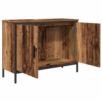 vidaXL Sink Cabinet Old Wood 80x30x60 cm Engineered Wood
