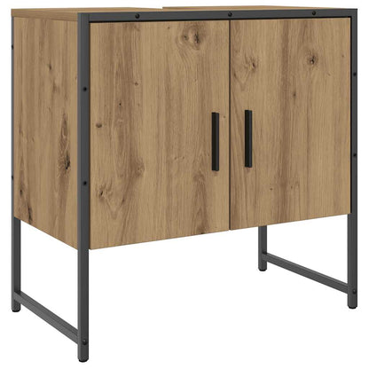 vidaXL Bathroom Sink Cabinet Artisan Oak 60x33x60 cm Engineered Wood