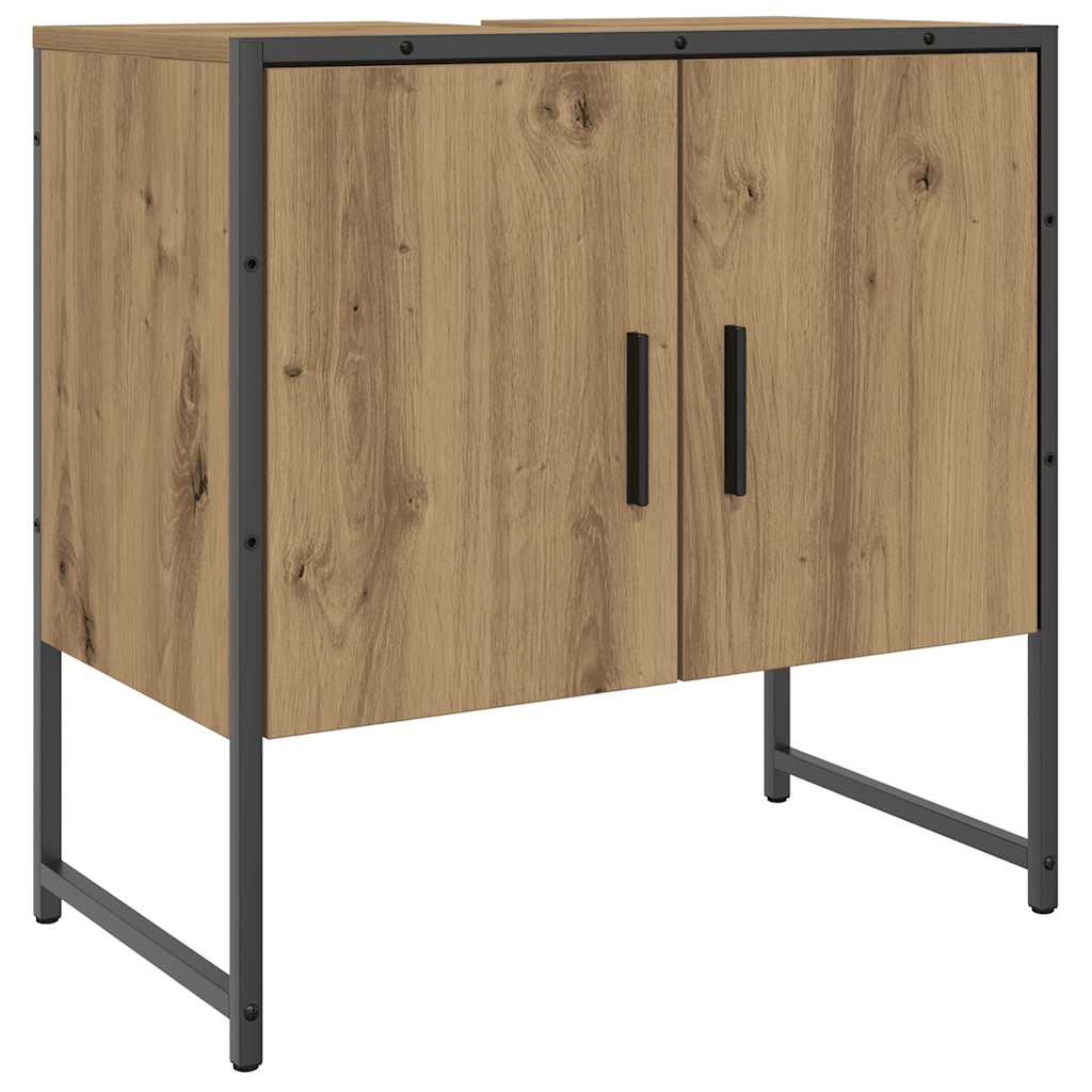 vidaXL Bathroom Sink Cabinet Artisan Oak 60x33x60 cm Engineered Wood