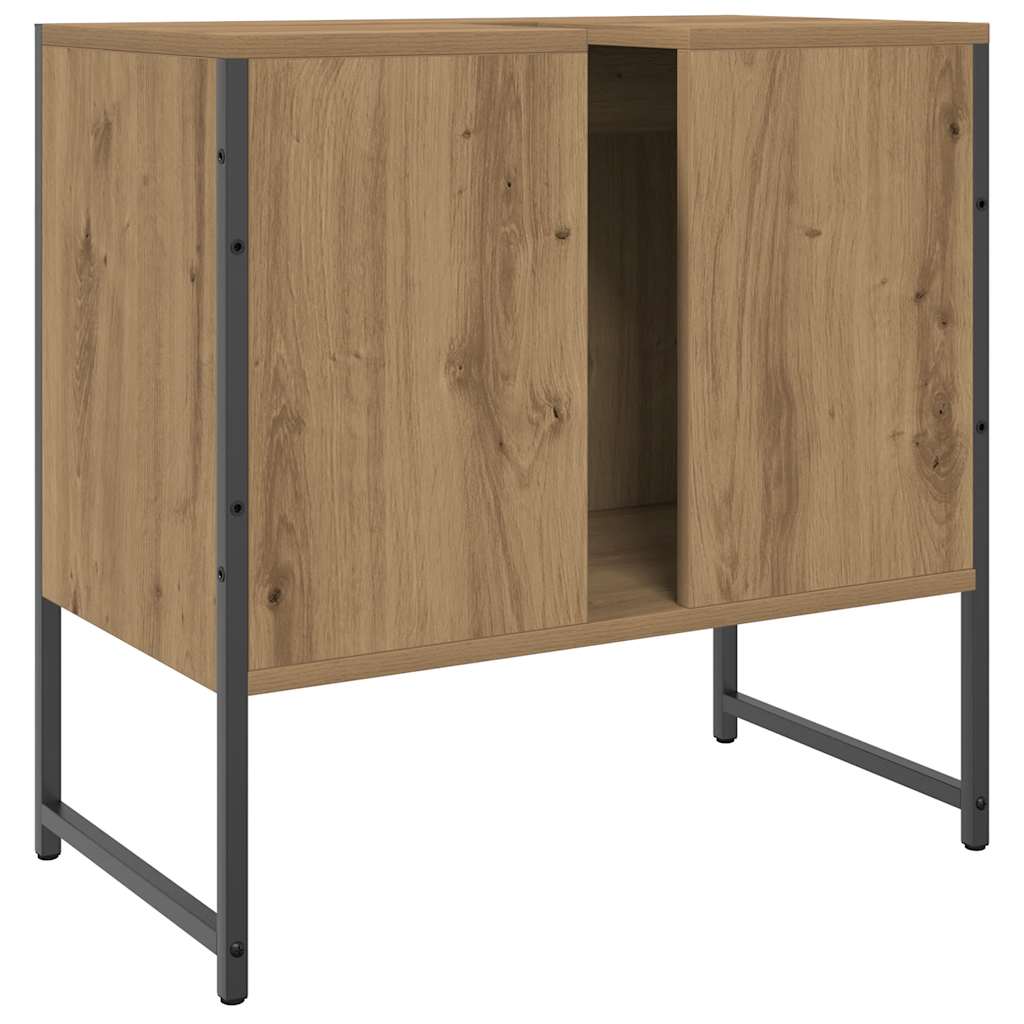 vidaXL Bathroom Sink Cabinet Artisan Oak 60x33x60 cm Engineered Wood