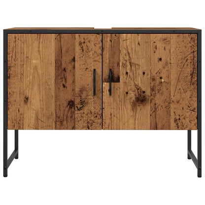 vidaXL Bathroom Sink Cabinet Old Wood 80x33x60 cm Engineered Wood