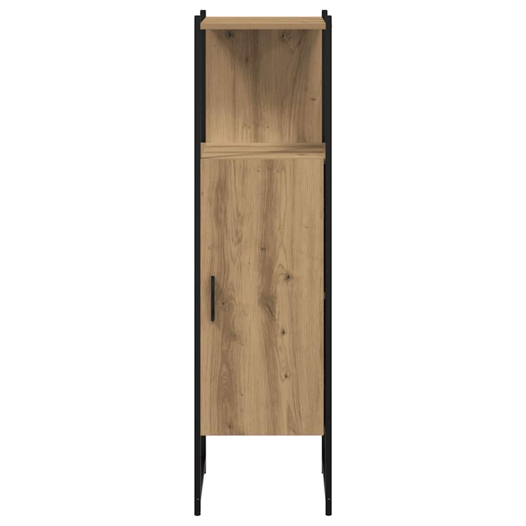 vidaXL Bathroom Cabinet Artisan Oak 33x33x120.5 cm Engineered Wood