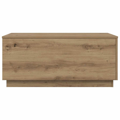 vidaXL Coffee Table with LED Lights Artisan Oak 90x50x40 cm