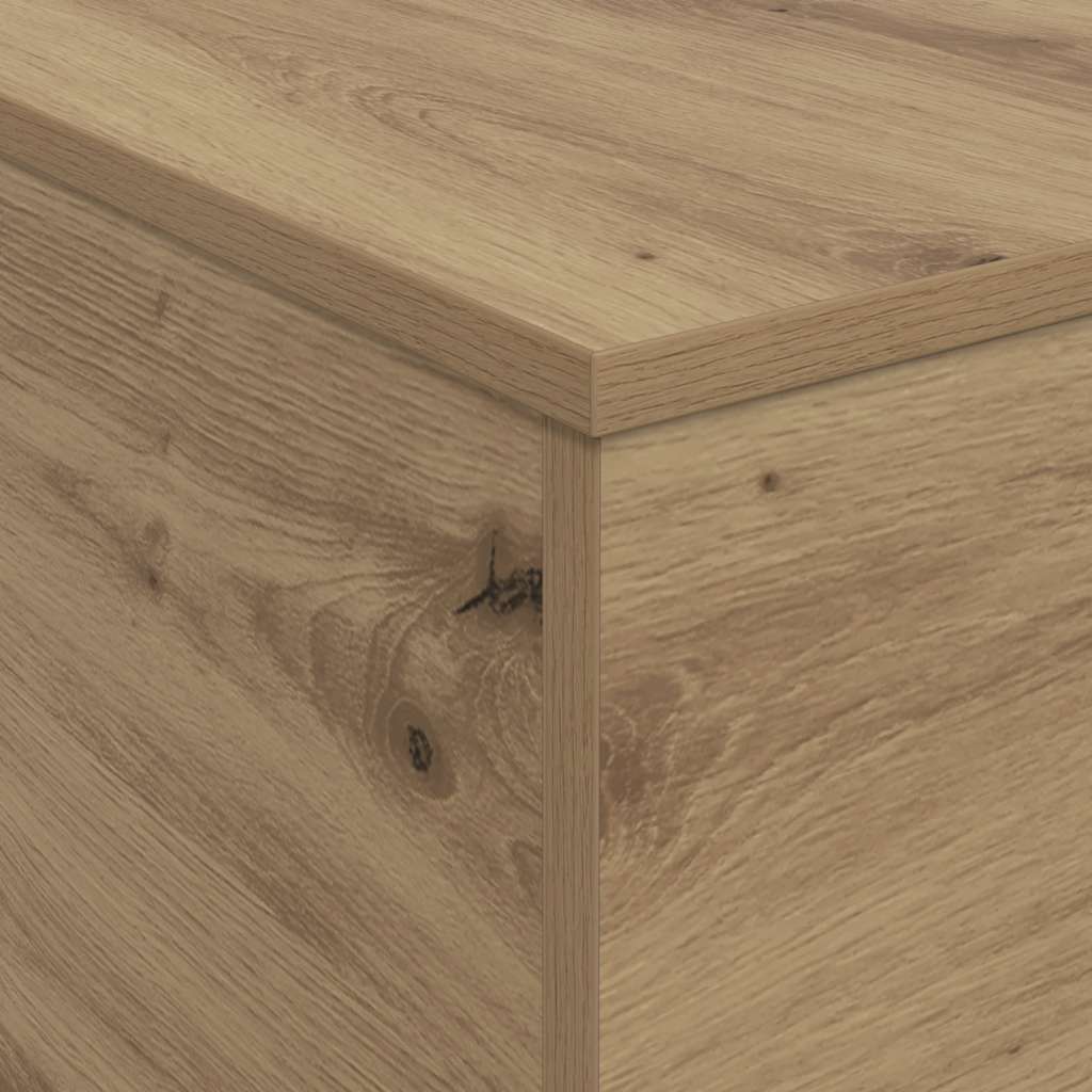 vidaXL Coffee Table with LED Lights Artisan Oak 90x50x40 cm