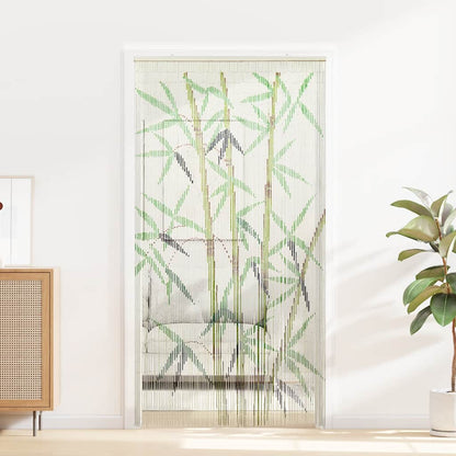 vidaXL Insect Door Curtain Bamboo Print 100x200 cm Bamboo