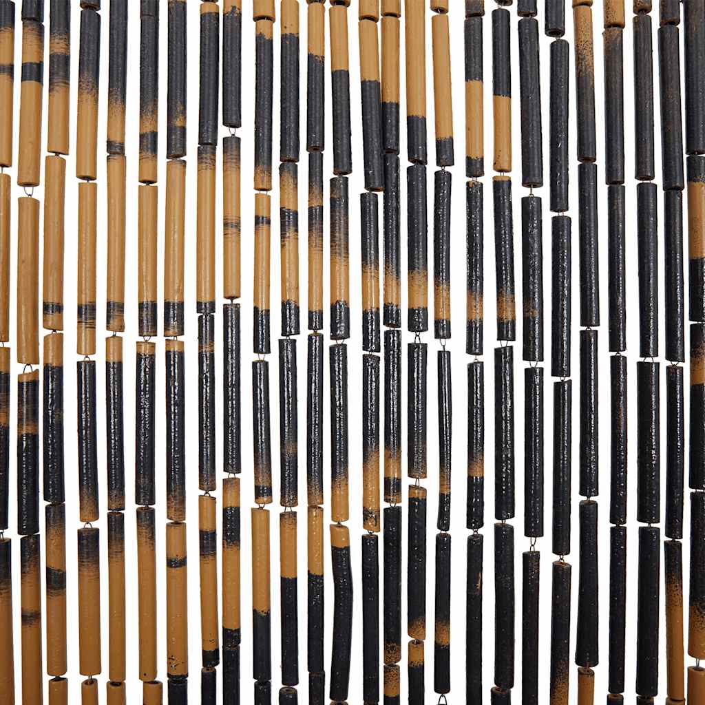 vidaXL Insect Door Curtain Palm Tree Print 100x200 cm Bamboo