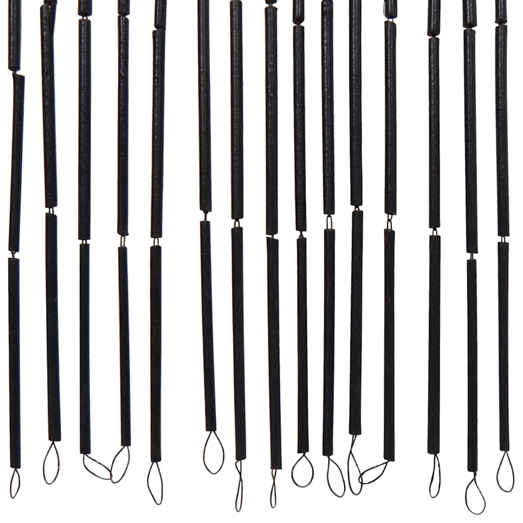 vidaXL Insect Door Curtain Dark Grey 56x185 cm Bamboo