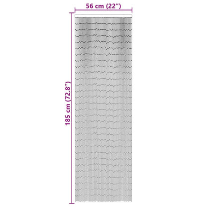 vidaXL Insect Door Curtain Dark Grey 56x185 cm Bamboo