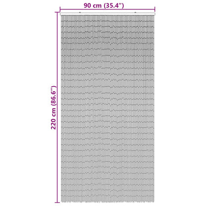 vidaXL Insect Door Curtain Dark Grey 90x220 cm Bamboo