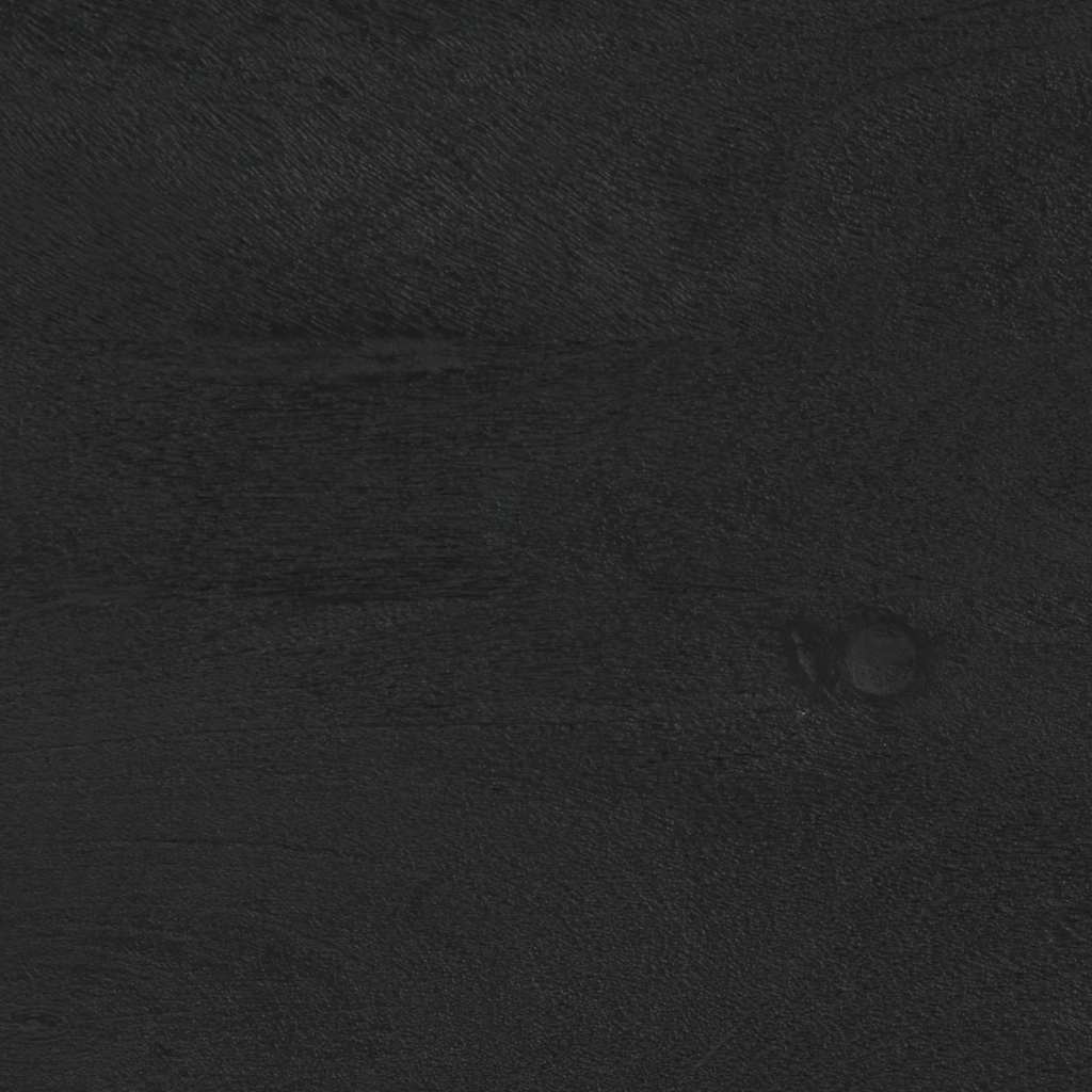 vidaXL Bedside Cabinet 2 pcs Black 40x33x46 cm Solid Wood Mango