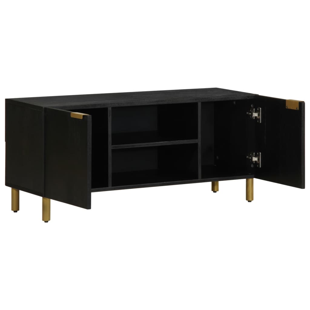vidaXL TV Cabinet Black 105x33x46 cm Engineered Wood