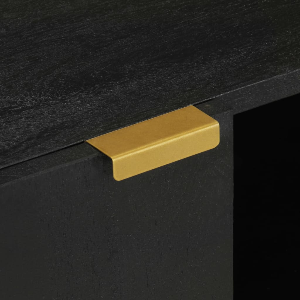 vidaXL TV Cabinet Black 105x33x46 cm Engineered Wood