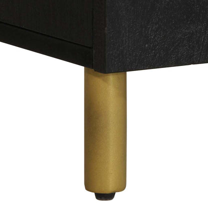 vidaXL TV Cabinet Black 105x33x46 cm Engineered Wood