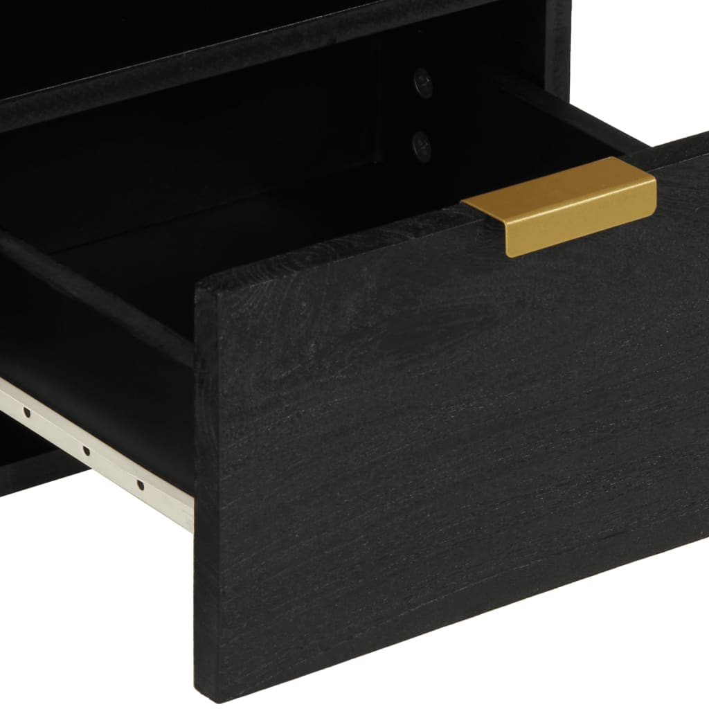 vidaXL TV Cabinet Black 70x33x46 cm Engineered Wood