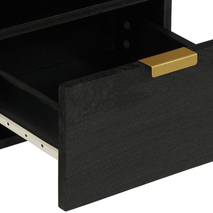 vidaXL TV Cabinet Black 70x33x46 cm Engineered Wood