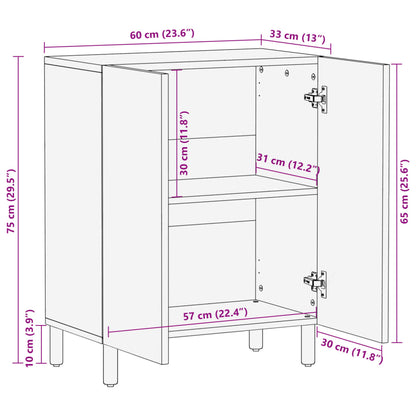 vidaXL Sideboard Black 60x33x75 cm Engineered Wood