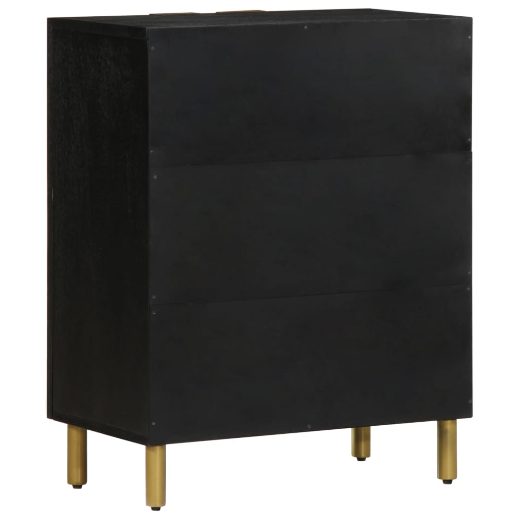 vidaXL Sideboard Black 60x33x75 cm Engineered Wood