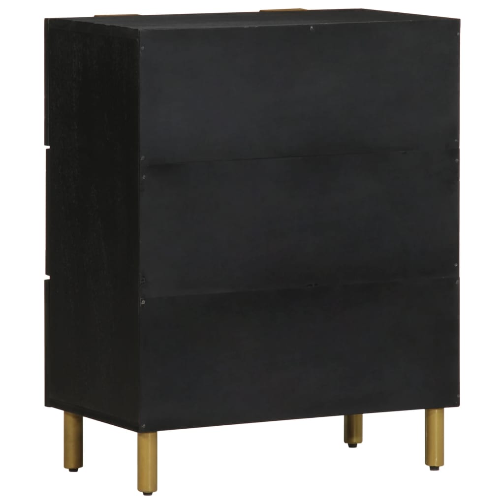 vidaXL Sideboard Black 60x33x75 cm Engineered Wood