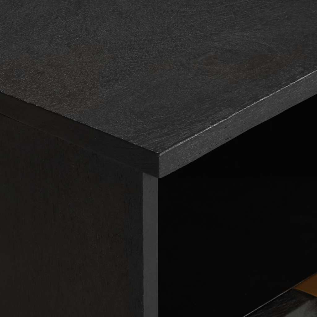 vidaXL Bedside Cabinet Black 40x33x46 cm Engineered Wood