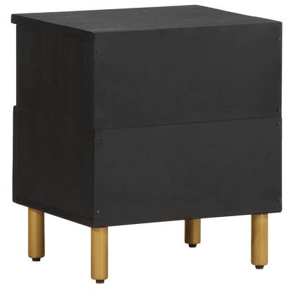 vidaXL Bedside Cabinet Black 40x33x46 cm Engineered Wood