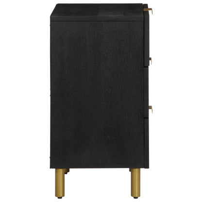 vidaXL Bedside Cabinet Black 50x33x62 cm Engineered Wood