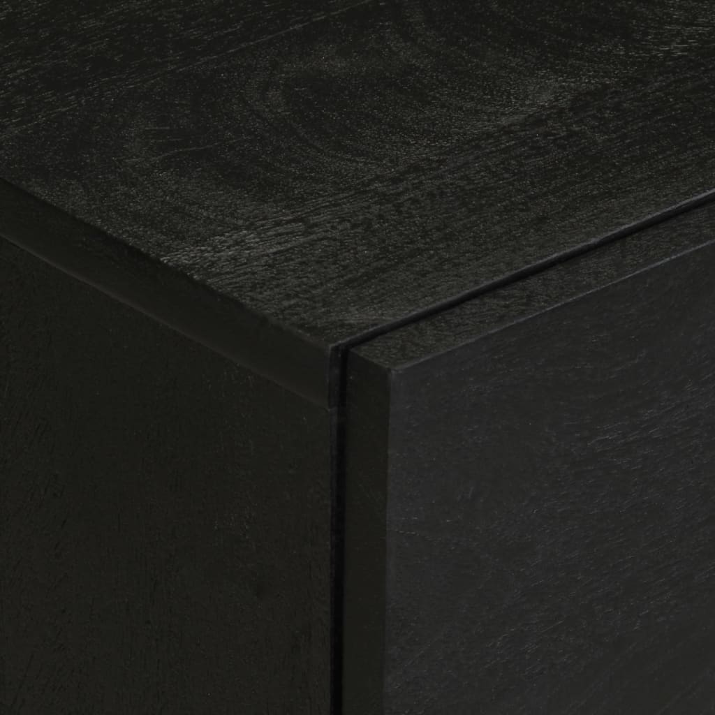 vidaXL Bedside Cabinet Black 50x33x62 cm Engineered Wood